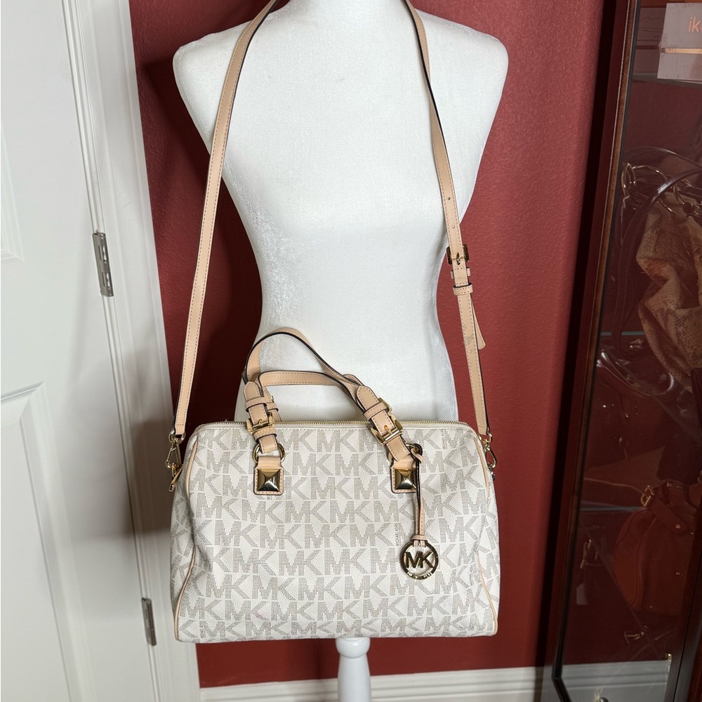 Michael Kors Cream Grayson Bag